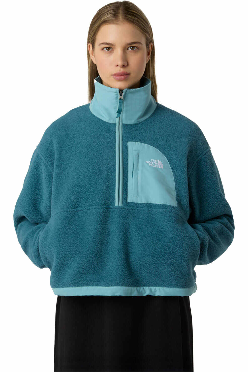 The North Face forro polar mujer W YUMIORI OFF PEAK 1/2 ZIP JACKET vista frontal
