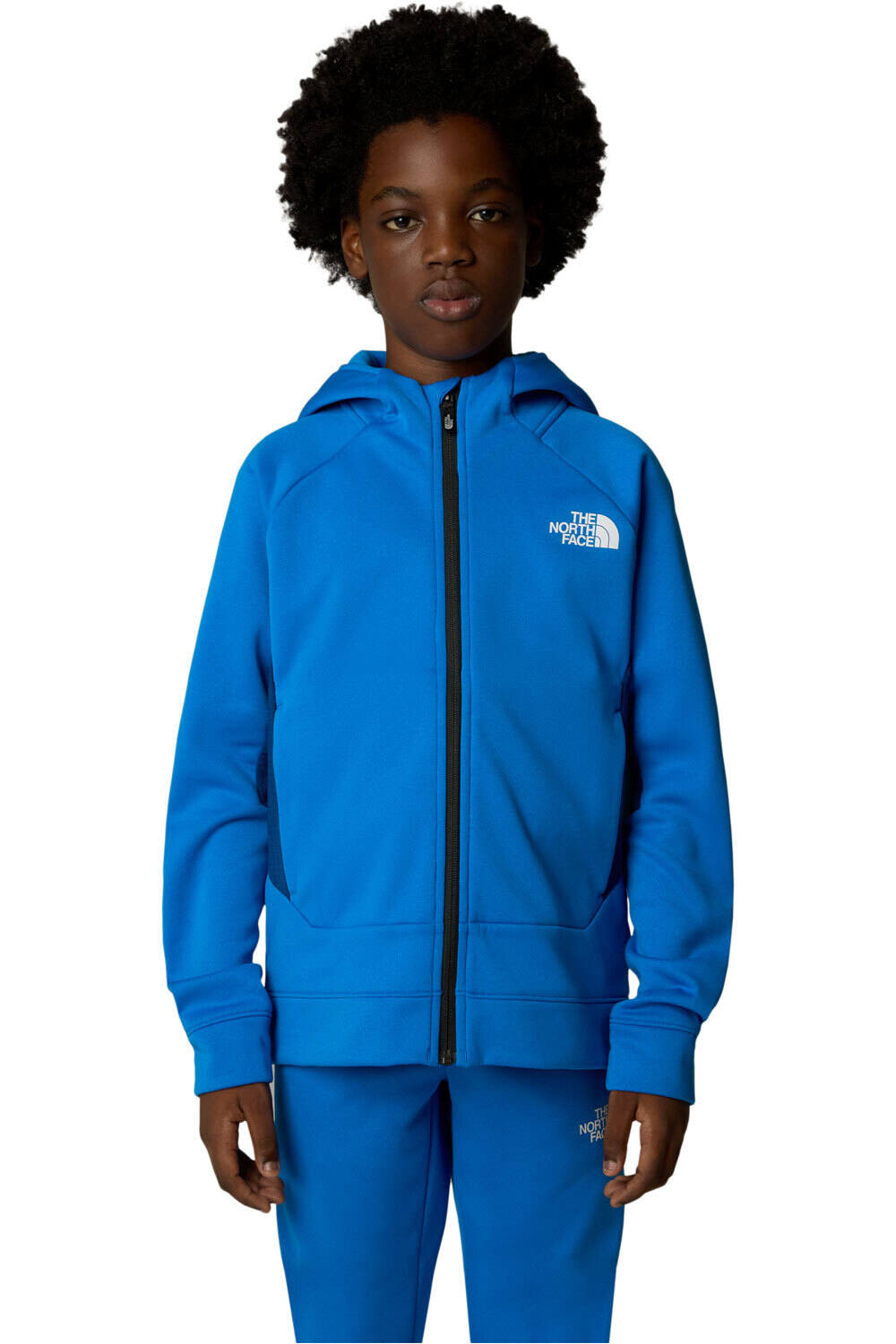 The North Face forro polar niño B MOUNTAIN ATHLETICS FULL ZIP HOODIE vista frontal