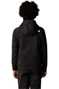 The North Face forro polar niño B MOUNTAIN ATHLETICS FULL ZIP HOODIE vista trasera