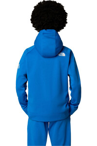 The North Face forro polar niño B MOUNTAIN ATHLETICS FULL ZIP HOODIE vista trasera
