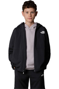 The North Face forro polar niño B ON THE TRAIL FZ HOODIE vista detalle