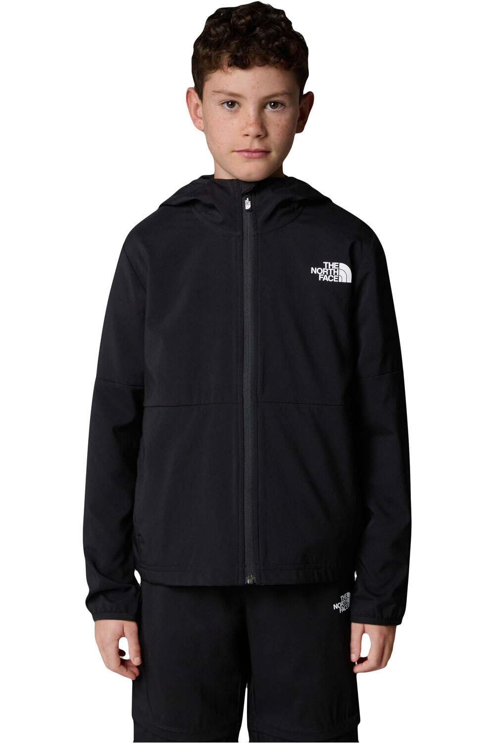 The North Face forro polar niño B ON THE TRAIL FZ HOODIE vista frontal