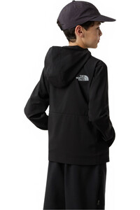 The North Face forro polar niño B ON THE TRAIL FZ HOODIE vista trasera