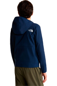 The North Face forro polar niño B ON THE TRAIL FZ HOODIE vista trasera