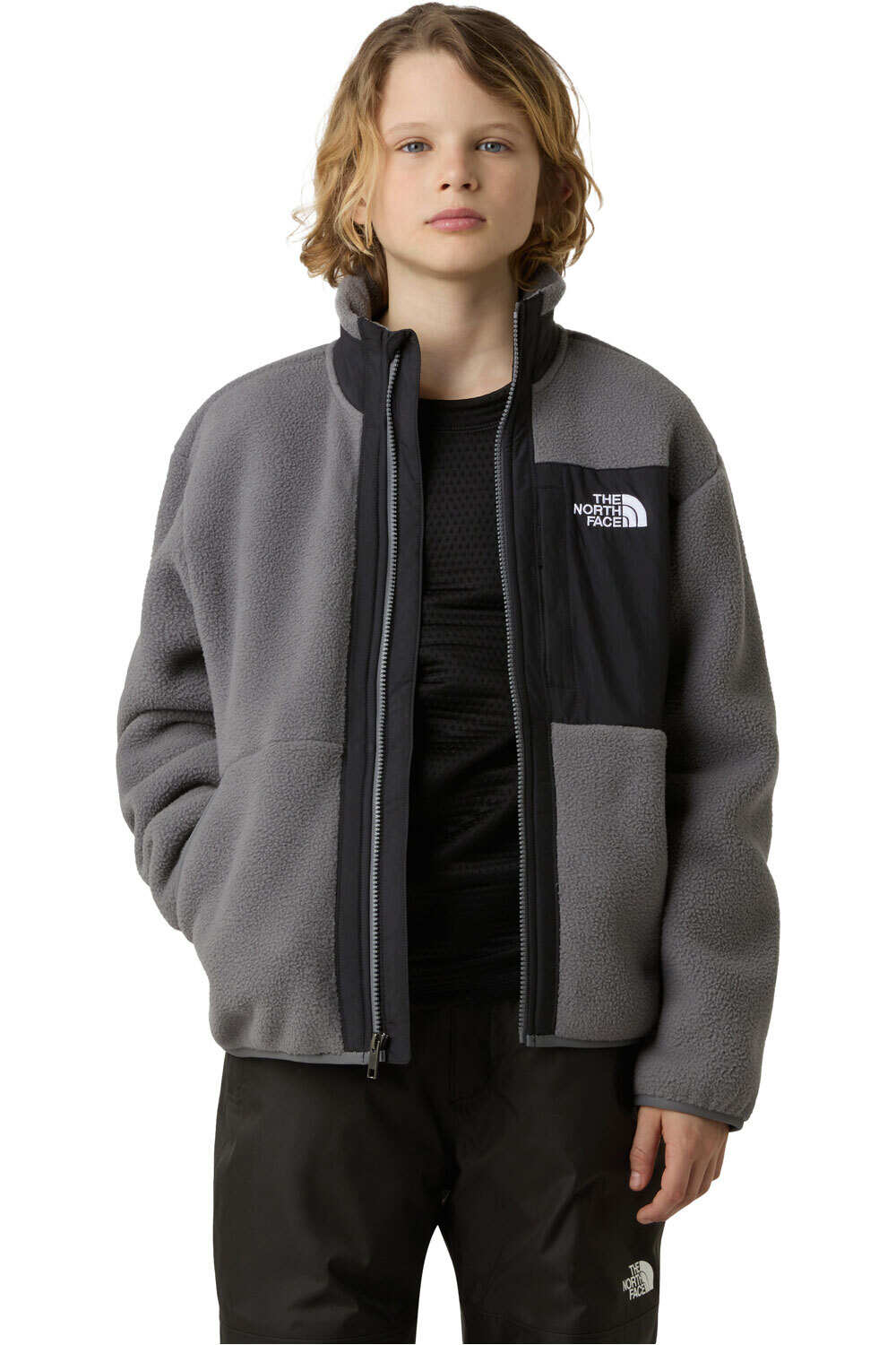 The North Face forro polar niño B YUMIORI FULL ZIP JACKET vista detalle