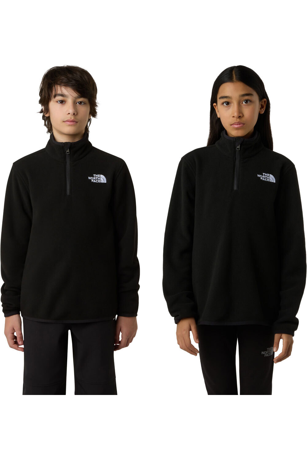 The North Face forro polar niño TEEN GLACIER 1/4 ZIP PULLOVER vista frontal