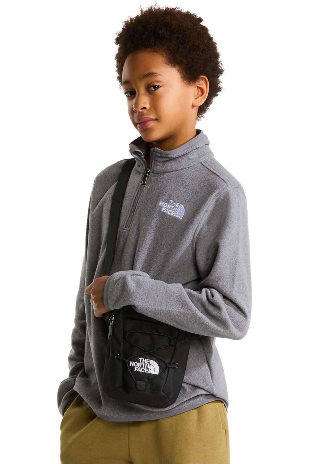 The North Face forro polar niño TEEN GLACIER 1/4 ZIP PULLOVER vista frontal