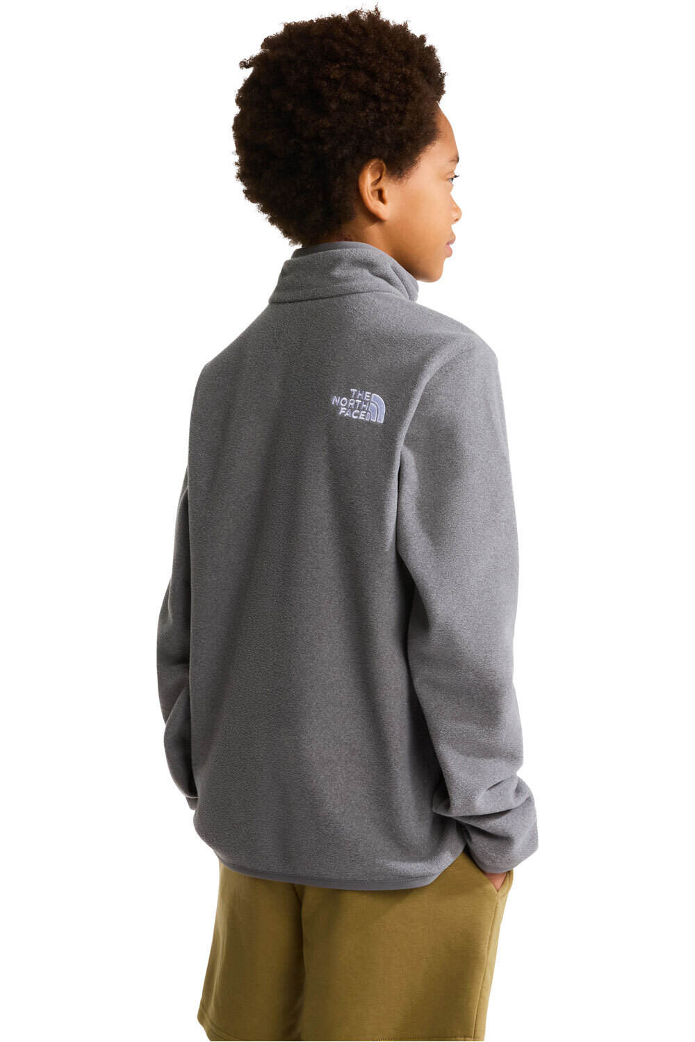 The North Face forro polar niño TEEN GLACIER 1/4 ZIP PULLOVER vista trasera