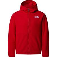 The North Face forro polar niño TEEN GLACIER F/Z HOODED JACKET vista frontal