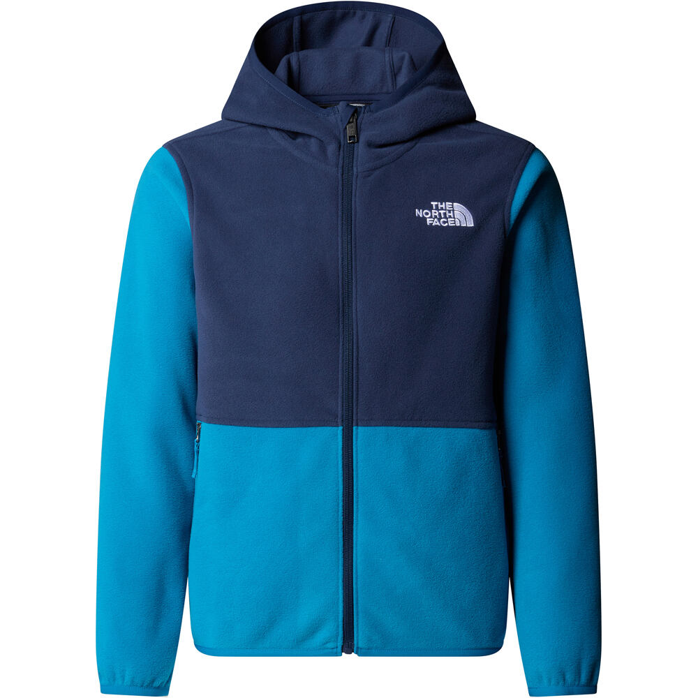 The North Face forro polar niño TEEN GLACIER FZ HOODIE vista detalle