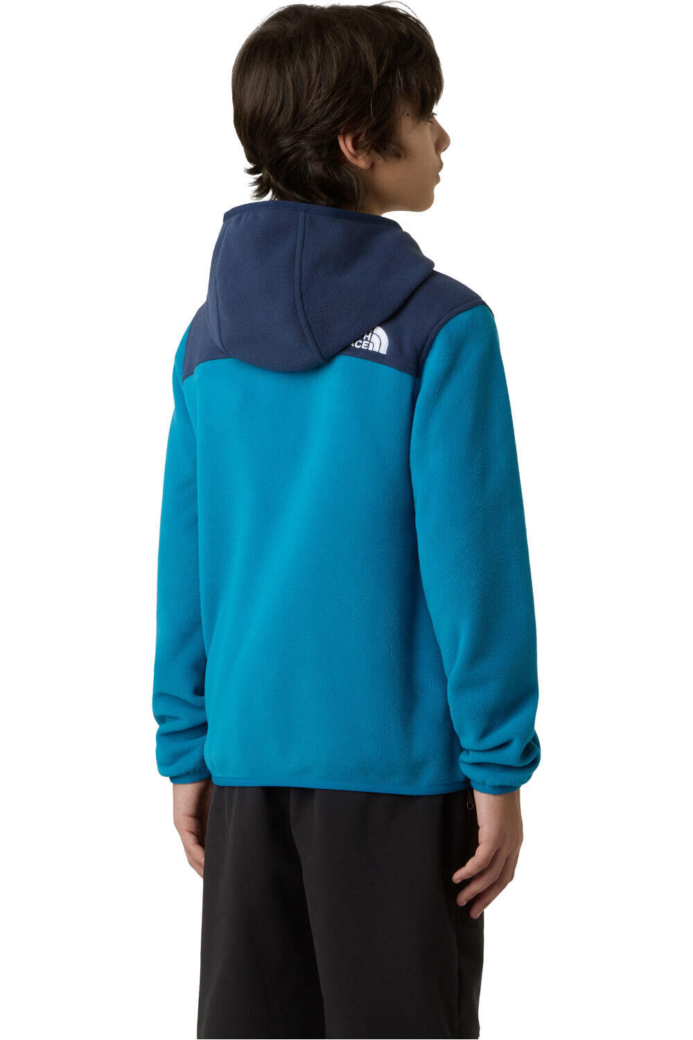 The North Face forro polar niño TEEN GLACIER FZ HOODIE vista trasera