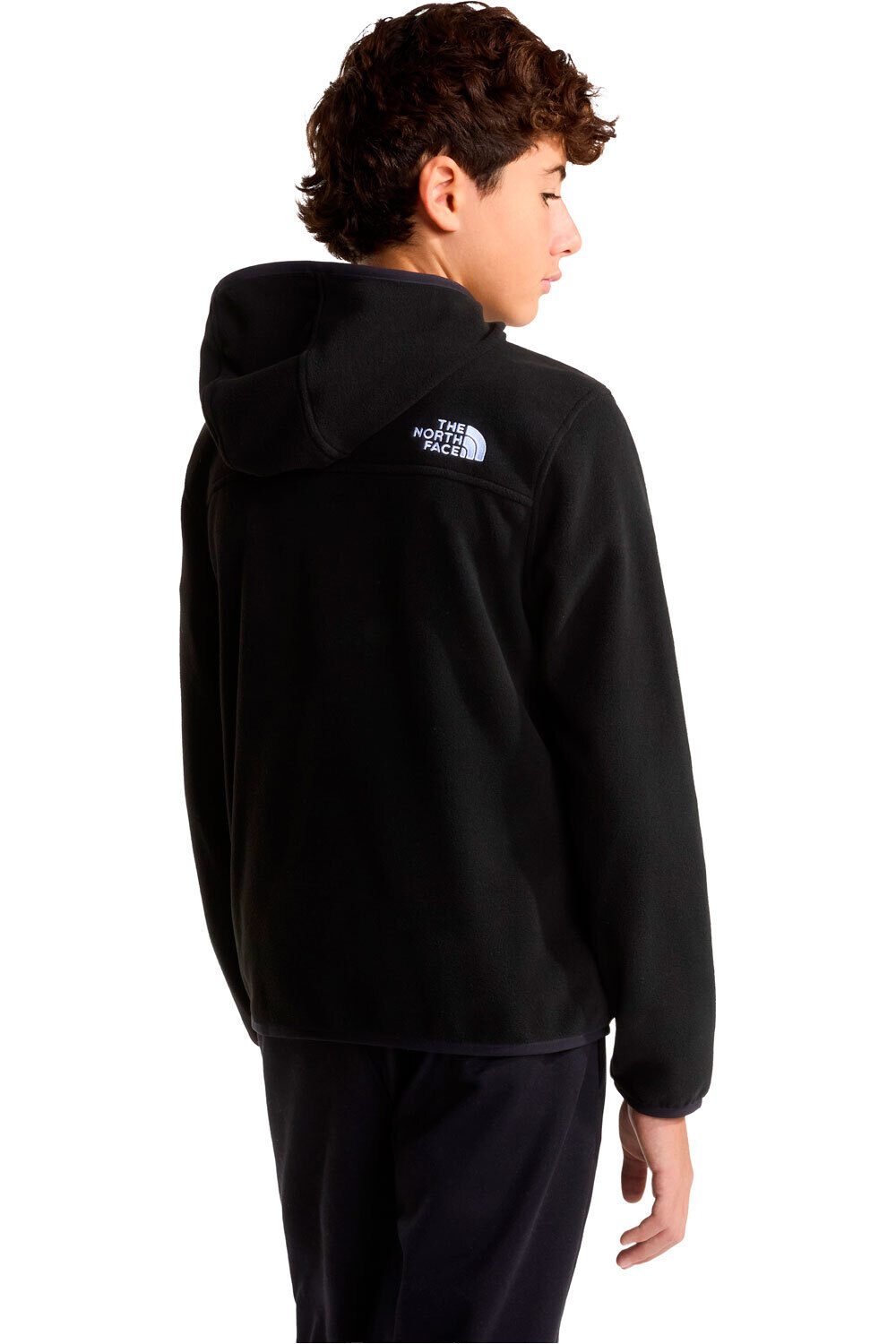 The North Face forro polar niño TEEN GLACIER FZ HOODIE vista trasera