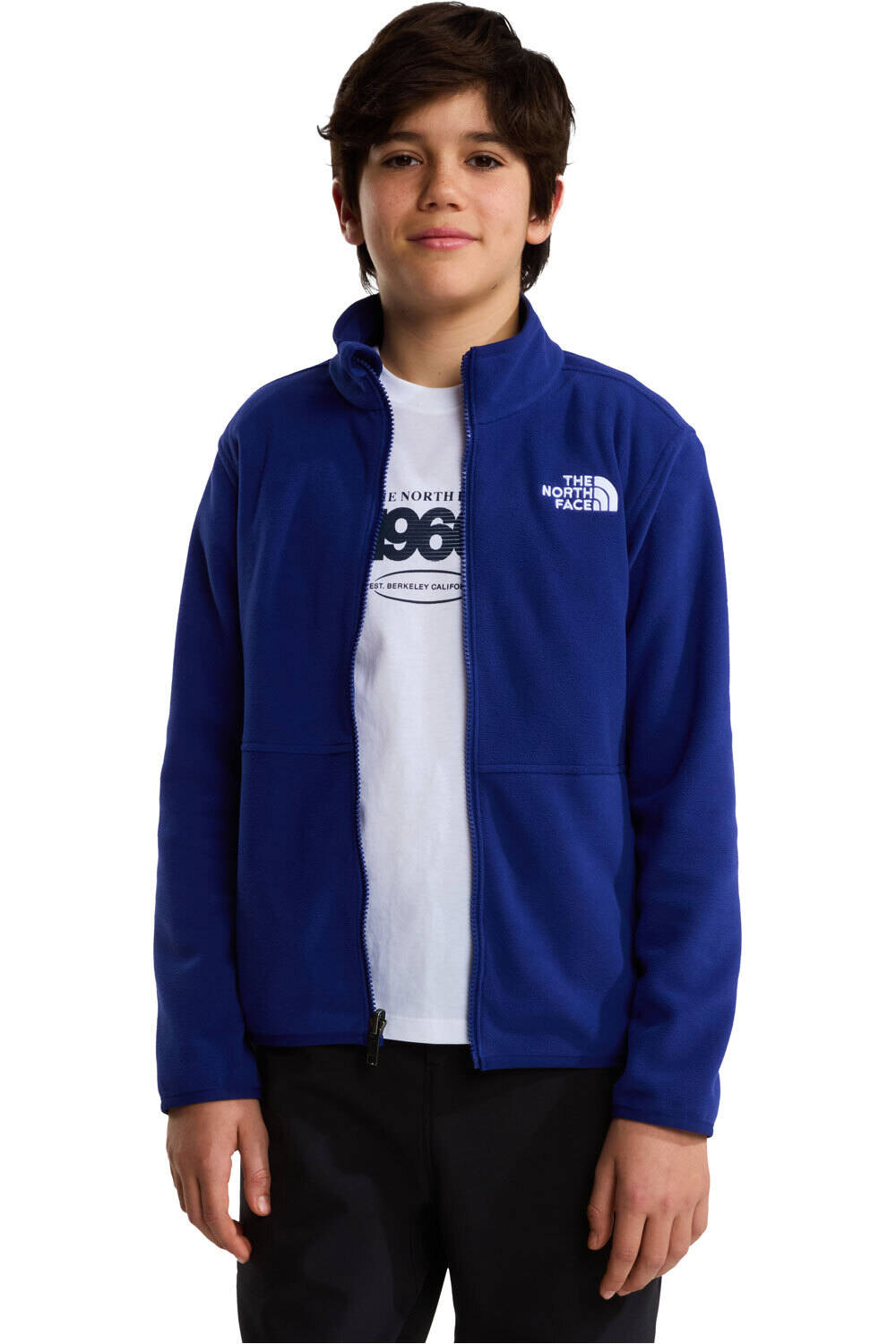 The North Face forro polar niño TEEN GLACIER FZ ZIP IN JACKET vista detalle