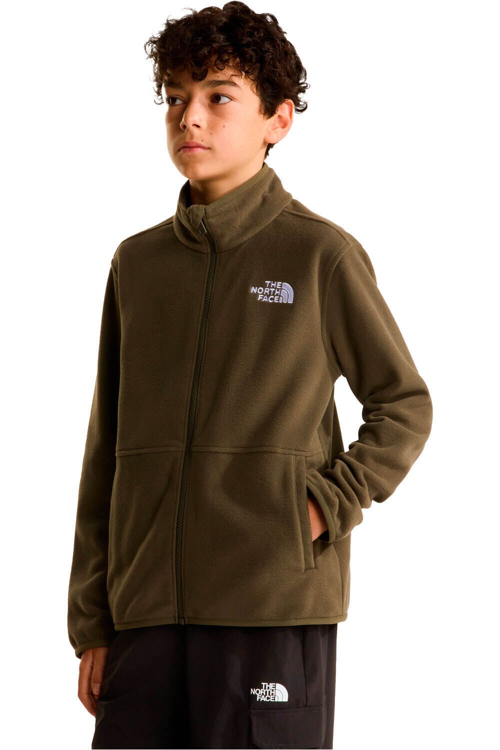 The North Face forro polar niño TEEN GLACIER FZ ZIP IN JACKET vista frontal