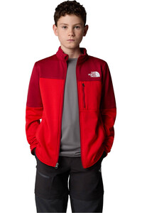 The North Face forro polar niño TEEN HIKE MIDLAYER FZ vista detalle
