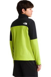 The North Face forro polar niño TEEN HIKE MIDLAYER FZ vista trasera