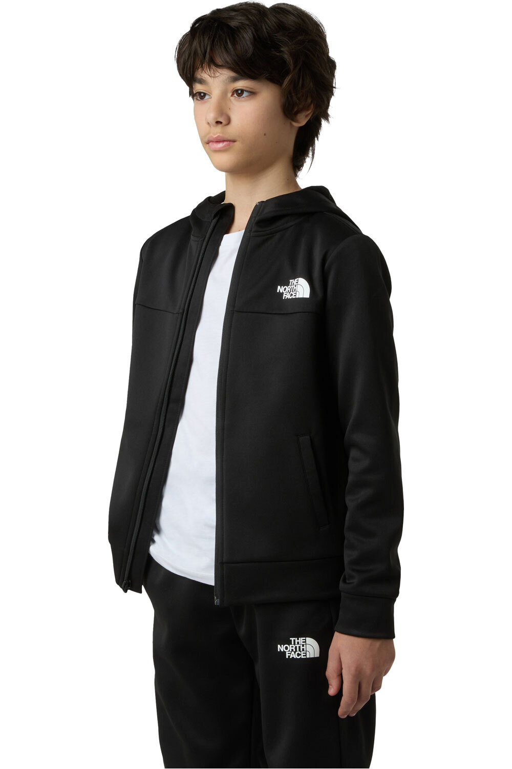 The North Face forro polar niño TEEN REAXION FZ HOODIE vista frontal