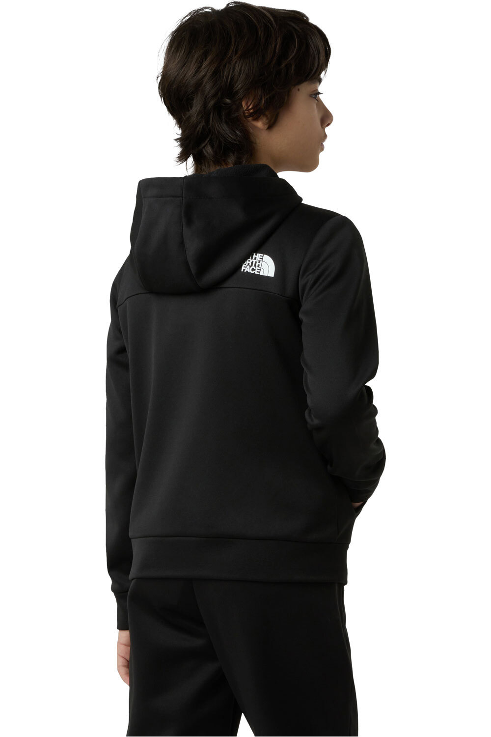 The North Face forro polar niño TEEN REAXION FZ HOODIE vista trasera