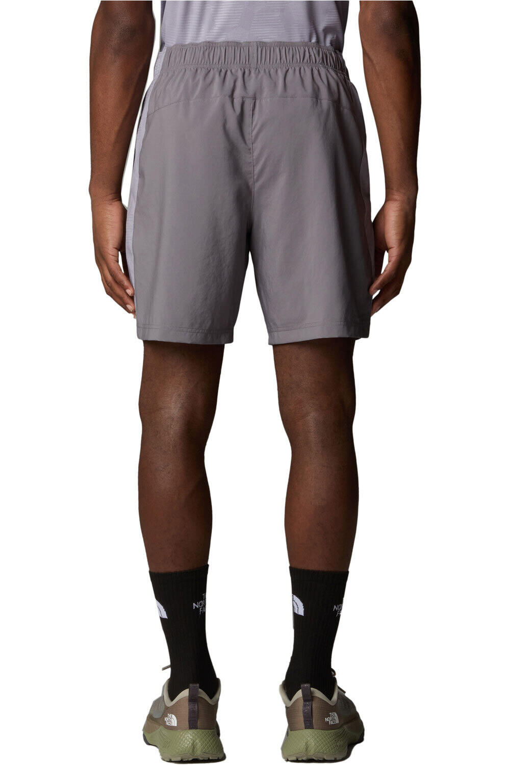 The North Face pantalón corto montaña hombre M 24/7 EMBOSSED SHORTS vista trasera