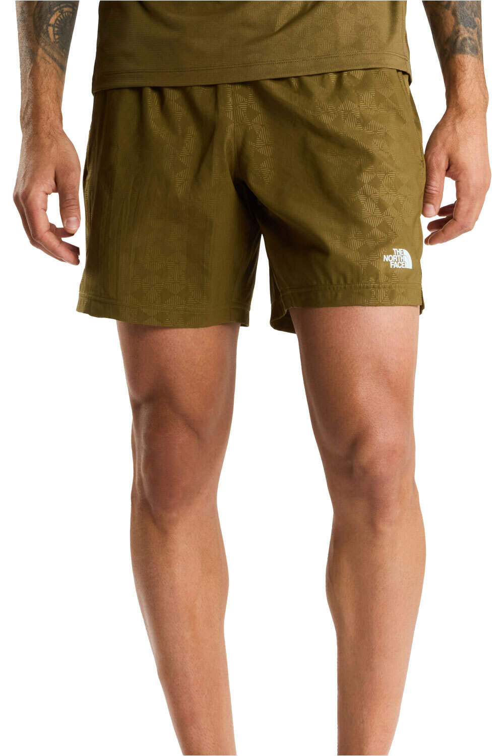 The North Face pantalón corto montaña hombre M 24/7 PENTADOME EMBOSSED 7IN SHORTS vista frontal
