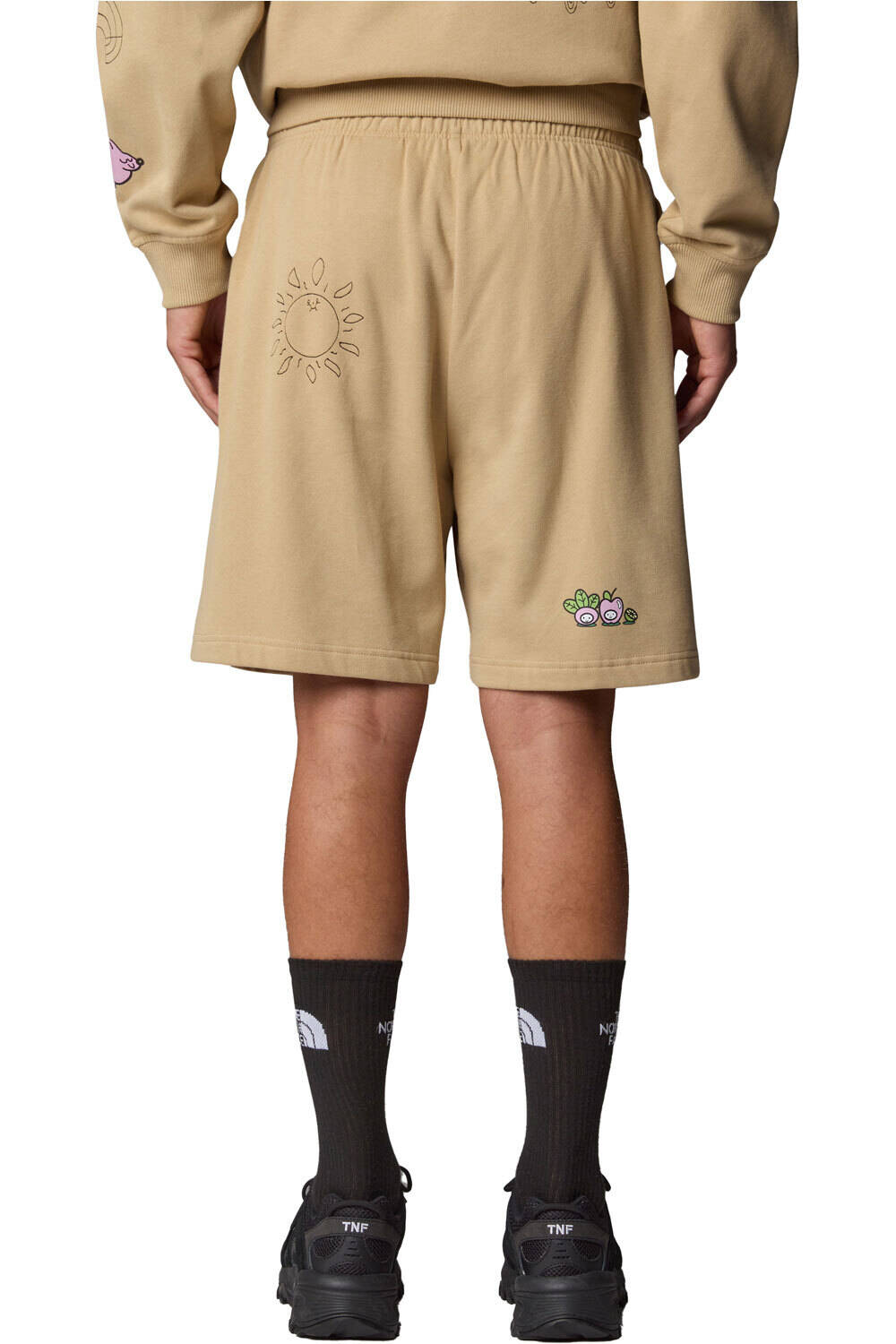 The North Face pantalón corto montaña hombre U MOUNTAIN CLEANUP RELAXED SHORT vista trasera