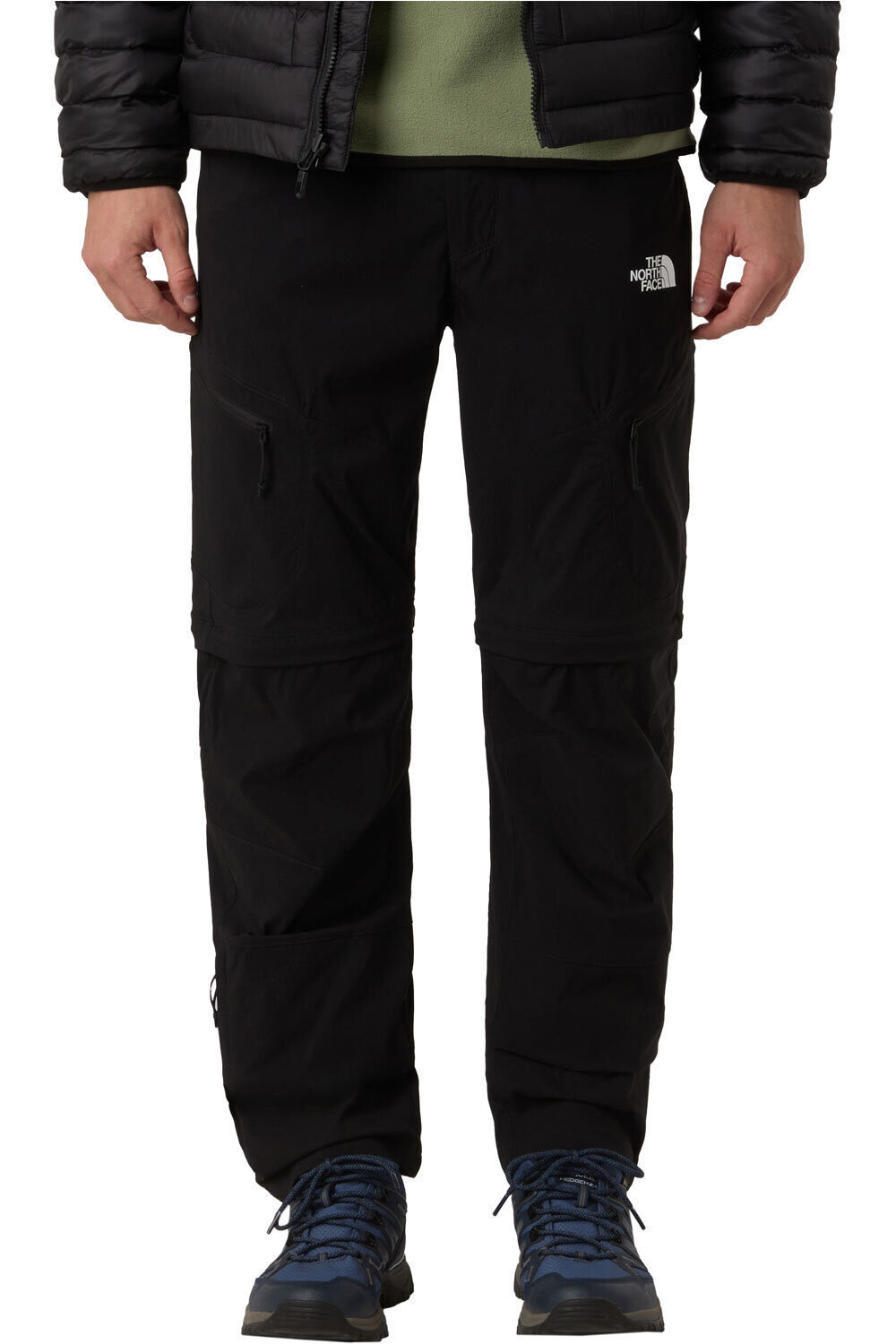The North Face pantalón montaña hombre M EXPLORATION REG TAPERED CONVERTIBLE PA vista frontal