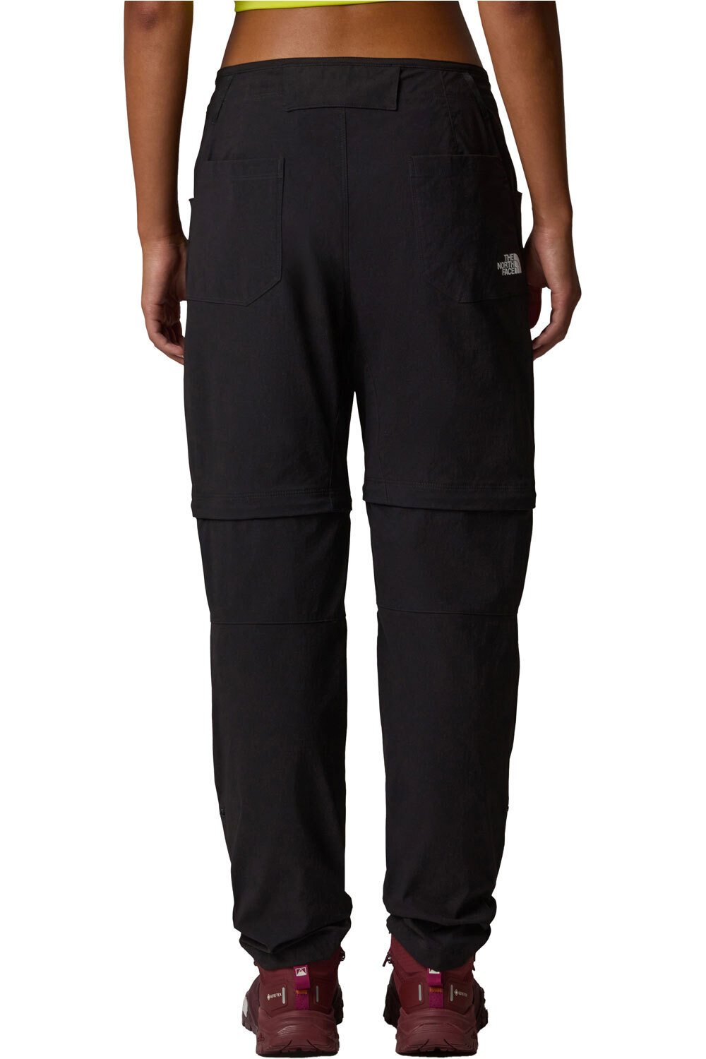 The North Face pantalón montaña mujer W EXPLORATION CONV REG STRAIGHT PANT vista trasera