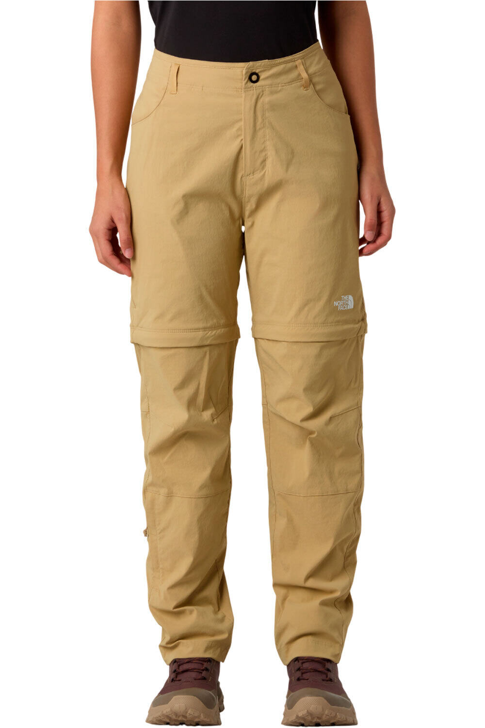 The North Face pantalón montaña mujer W EXPLORATION REG STRAIGHT CONVERTIBLE P vista frontal