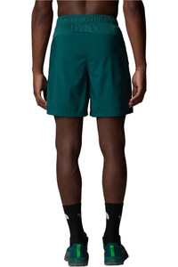The North Face pantalón running hombre M 24/7 7IN SHORT vista trasera