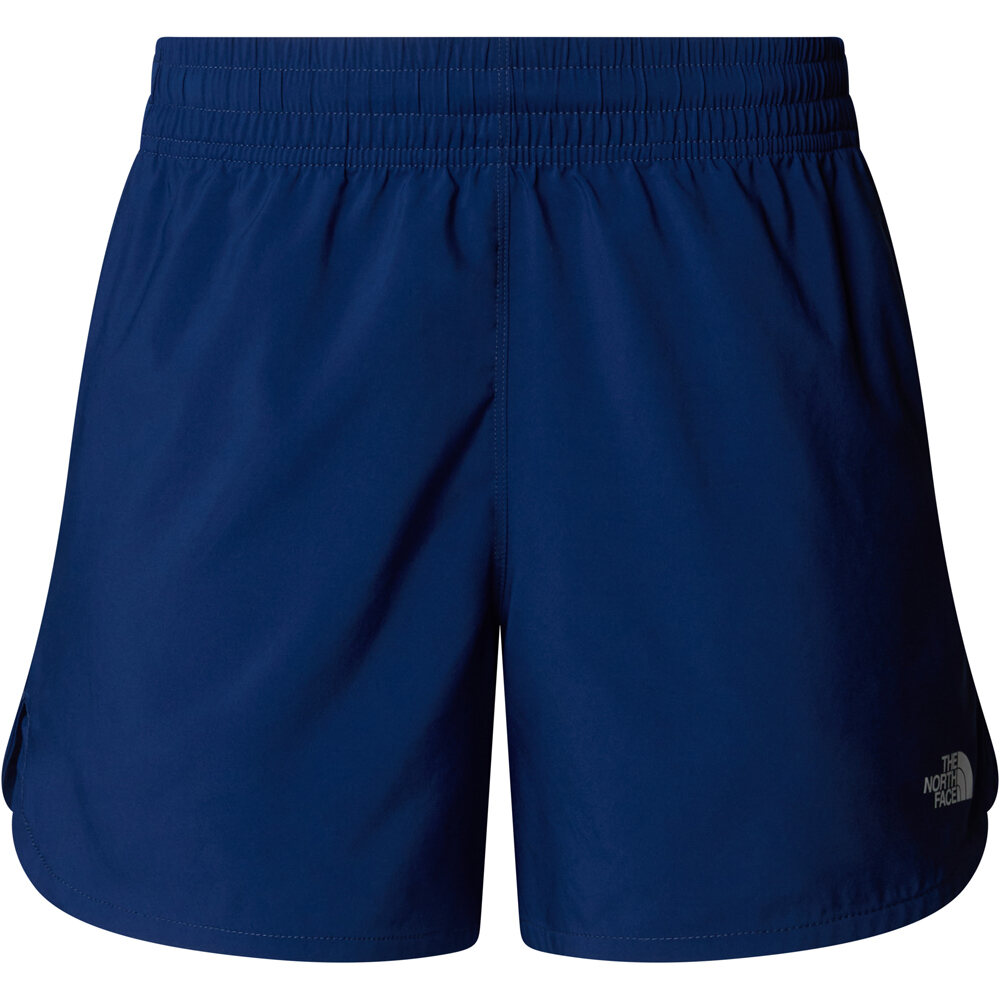 The North Face pantalones cortos trail running mujer W FLEX WOVEN SHORT 5IN vista detalle