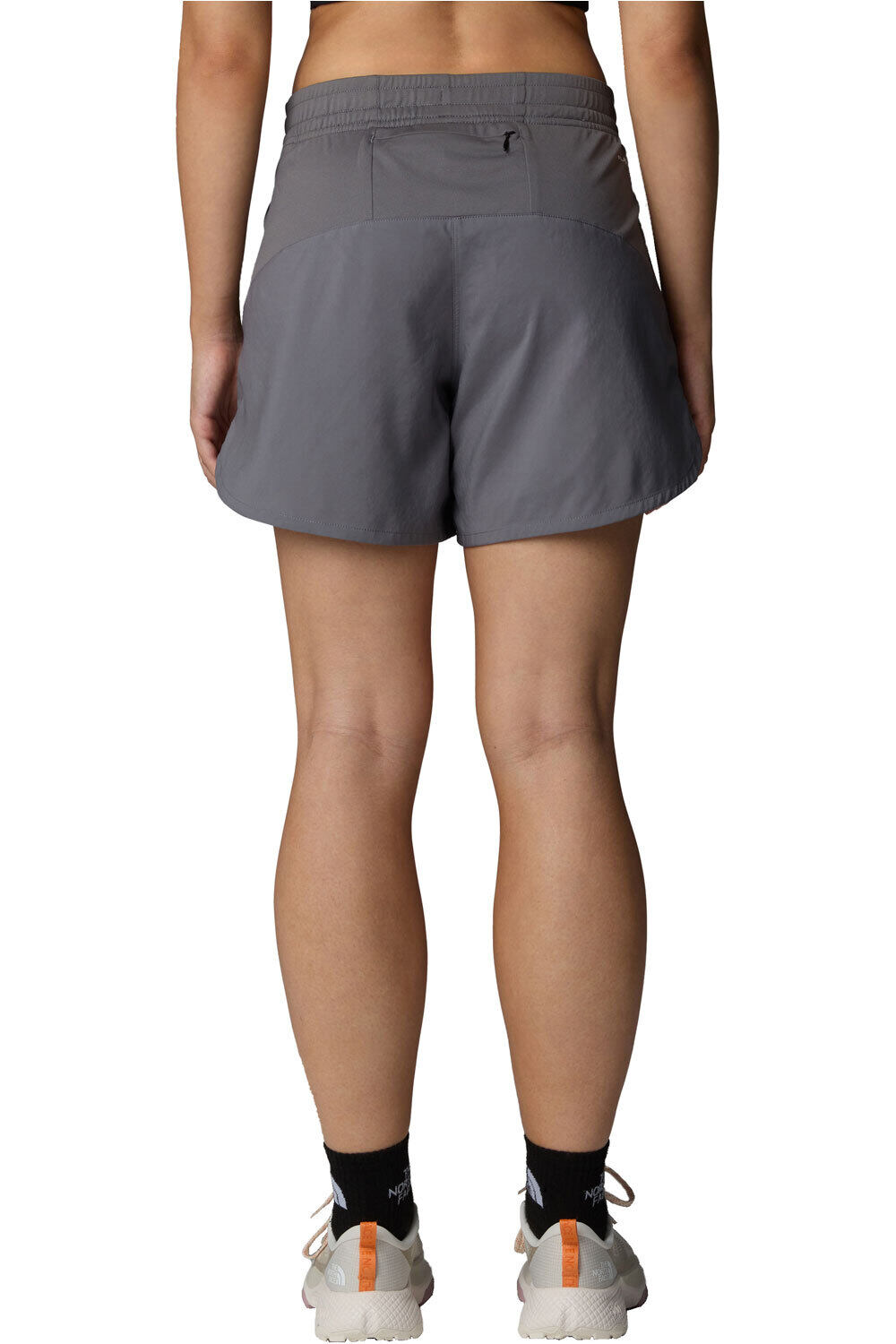 The North Face pantalones cortos trail running mujer W FLEX WOVEN SHORT 5IN vista trasera