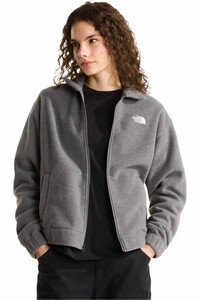The North Face polar mujer W FLEECE COLLARED JACKET vista detalle
