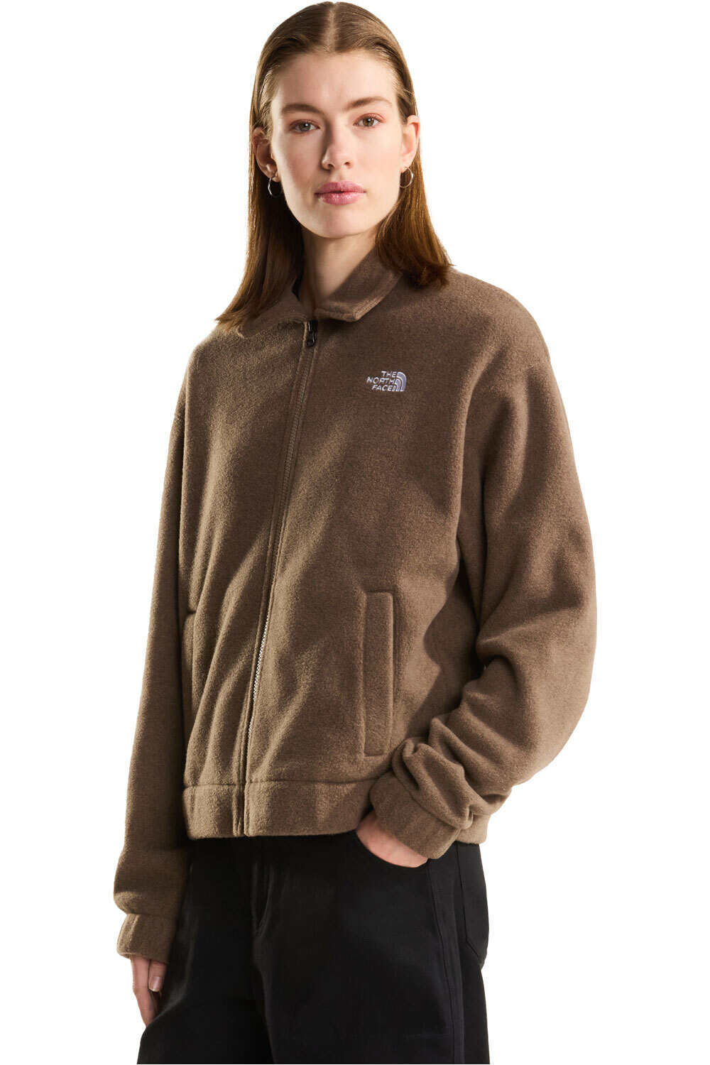 The North Face polar mujer W FLEECE COLLARED JACKET vista frontal
