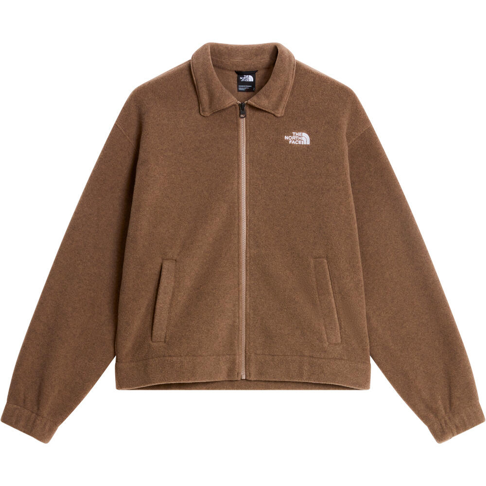 The North Face polar mujer W FLEECE COLLARED JACKET vista trasera