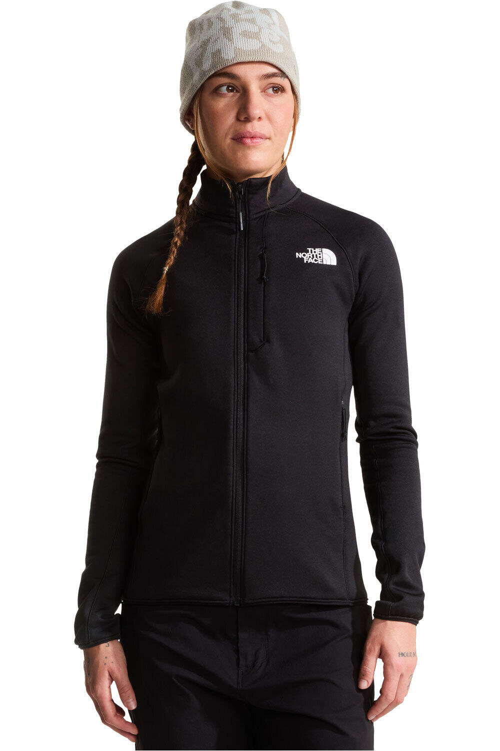 The North Face polar mujer W POLARTEC POWERSTRETCH METEORA FULL ZIP vista frontal