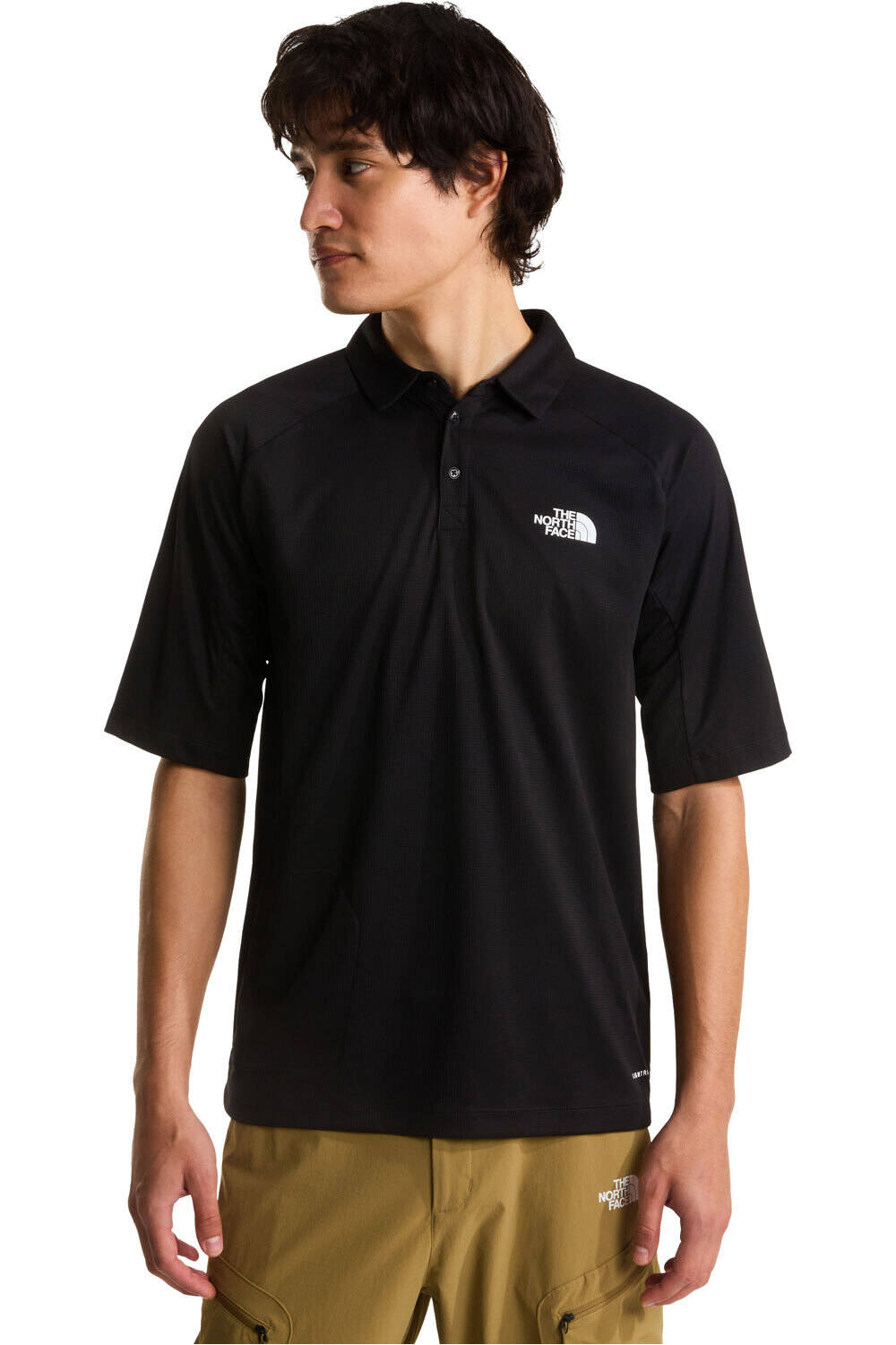 The North Face polo manga corta hombre M LIGHTRANGE PACKABLE SHORT SLEEVE POLO vista frontal