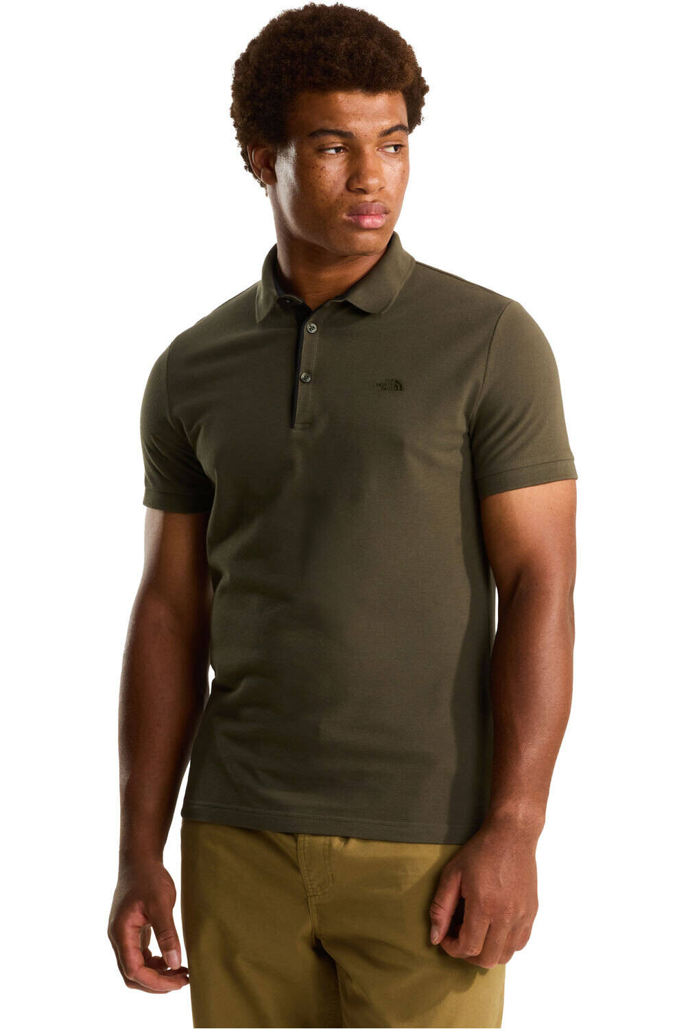 The North Face polo manga corta hombre M PREMIUM SLIM POLO vista frontal