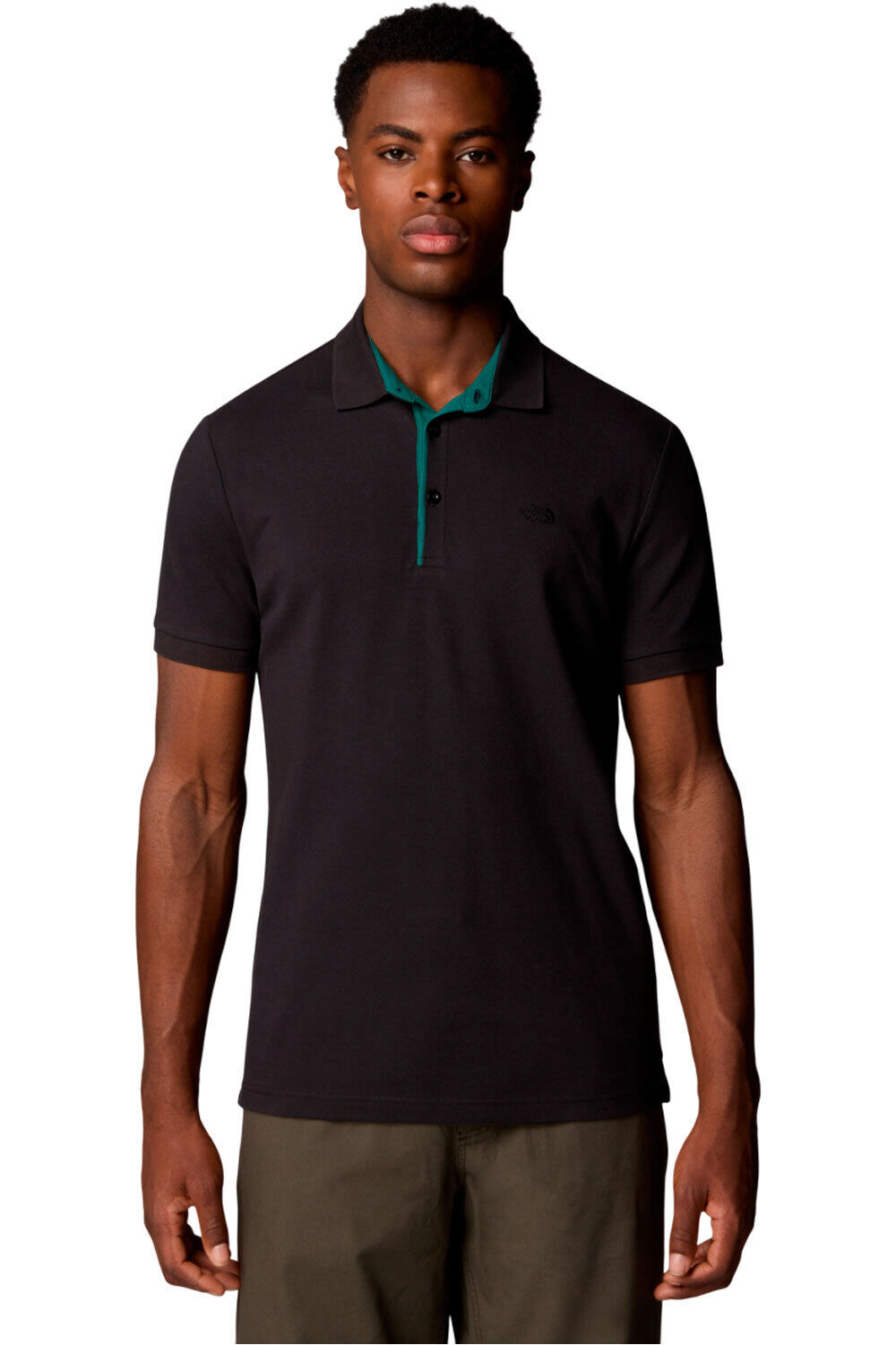 The North Face polo manga corta hombre M PREMIUM SLIM POLO vista frontal