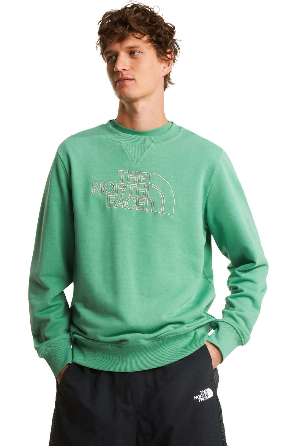 The North Face sudadera hombre M DREW PEAK LIGHT REGULAR CREW vista frontal