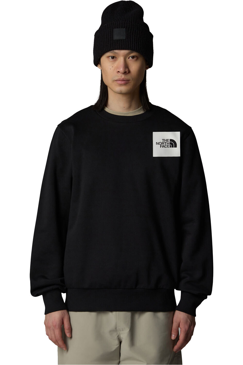 The North Face sudadera hombre M FINE CREW vista frontal