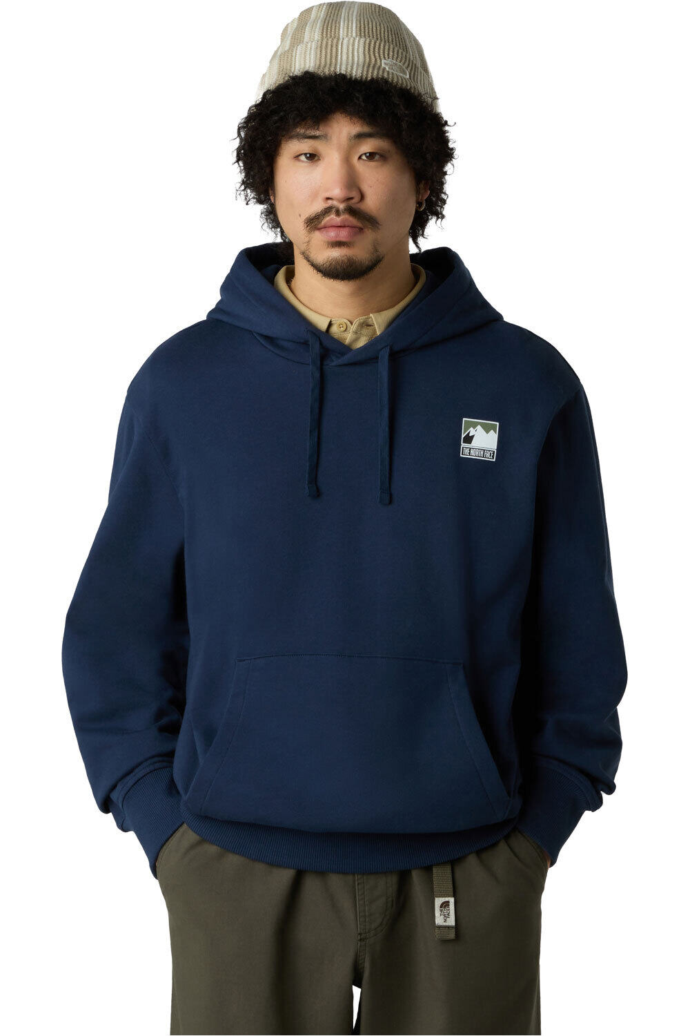 The North Face sudadera hombre M MOUNTAIN LOGO RELAXED HOODED SWEATSHIR vista frontal