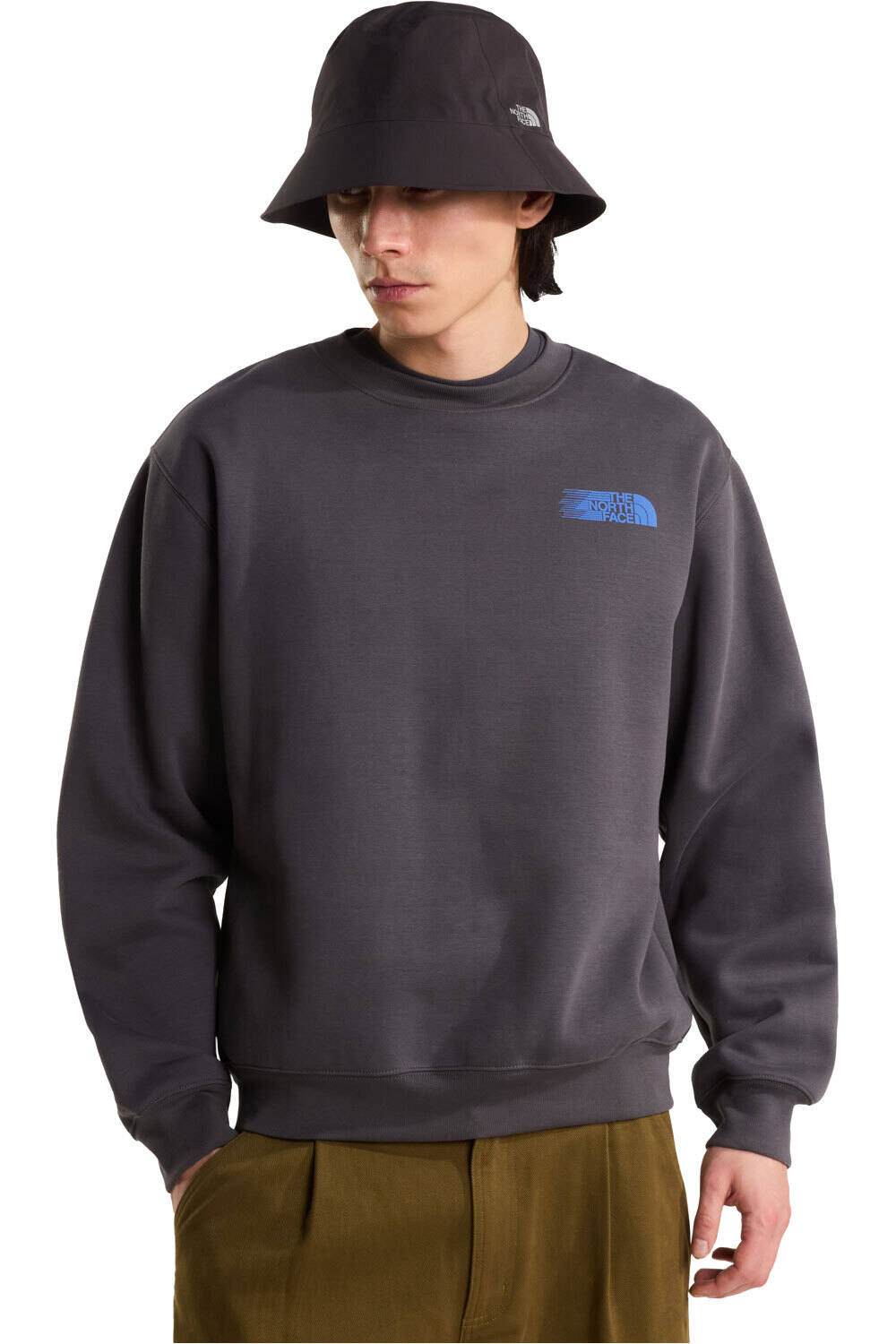 The North Face sudadera hombre M RETRO TRAIL RELAXED CREW - GRAPHIC vista frontal