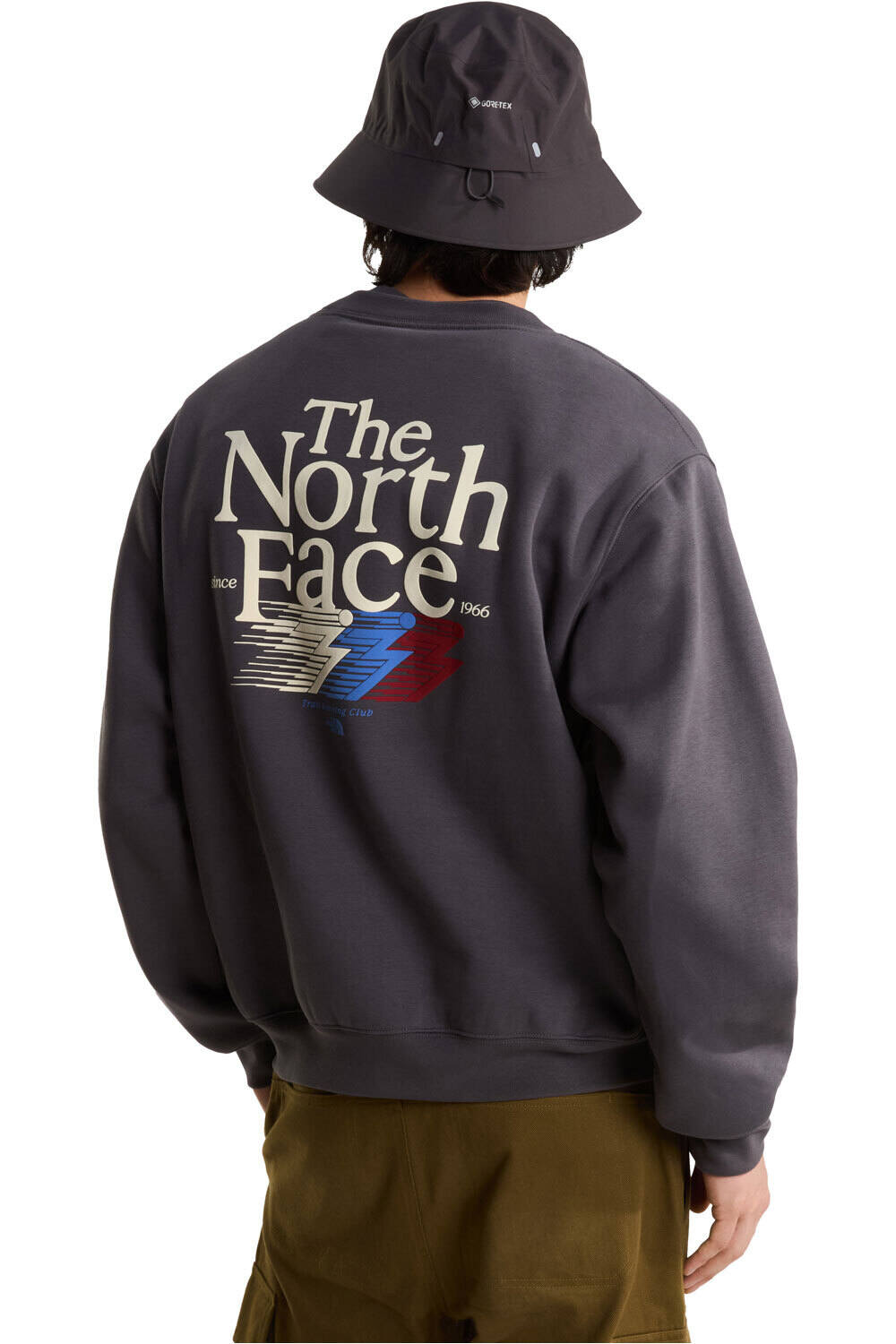 The North Face sudadera hombre M RETRO TRAIL RELAXED CREW - GRAPHIC vista trasera