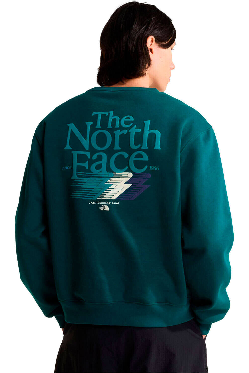 The North Face sudadera hombre M RETRO TRAIL RELAXED CREW - GRAPHIC vista trasera