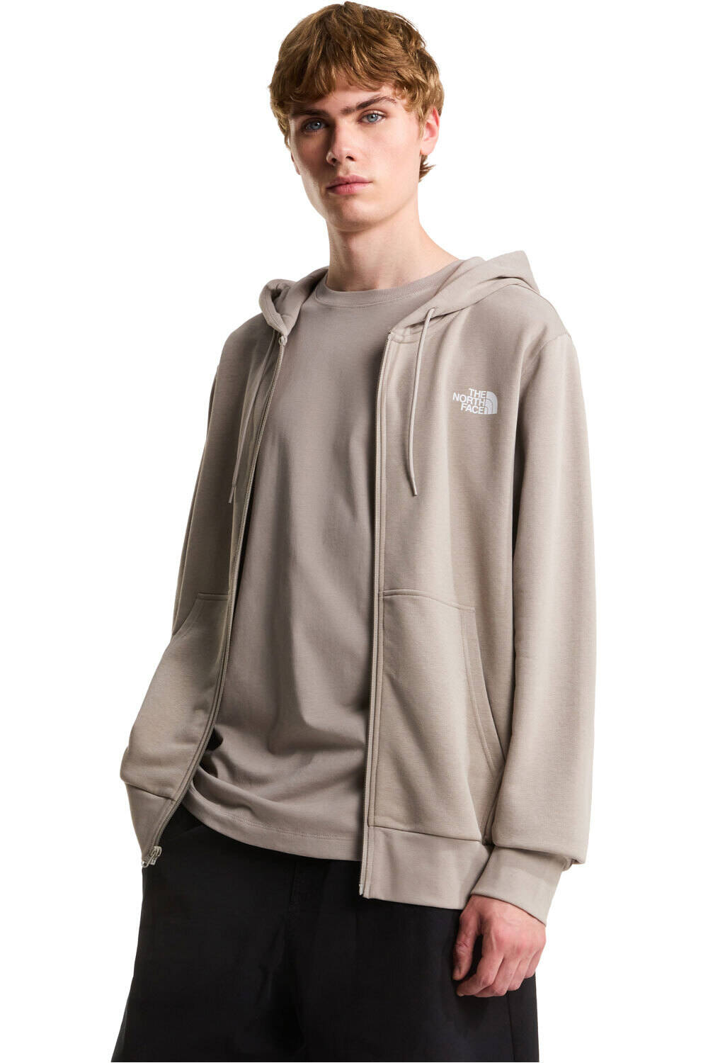 The North Face sudadera hombre M SIMPLE DOME LIGHT REGULAR FULL ZIP HOO vista detalle