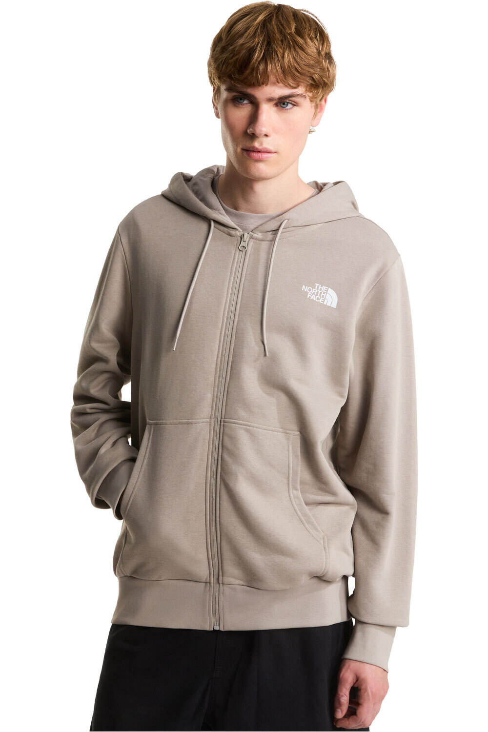 The North Face sudadera hombre M SIMPLE DOME LIGHT REGULAR FULL ZIP HOO vista frontal