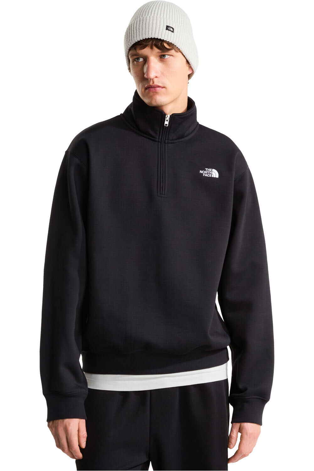 The North Face sudadera hombre M TNF ESSENTIAL SIMPLE DOME RLX 1/4 ZIP vista frontal