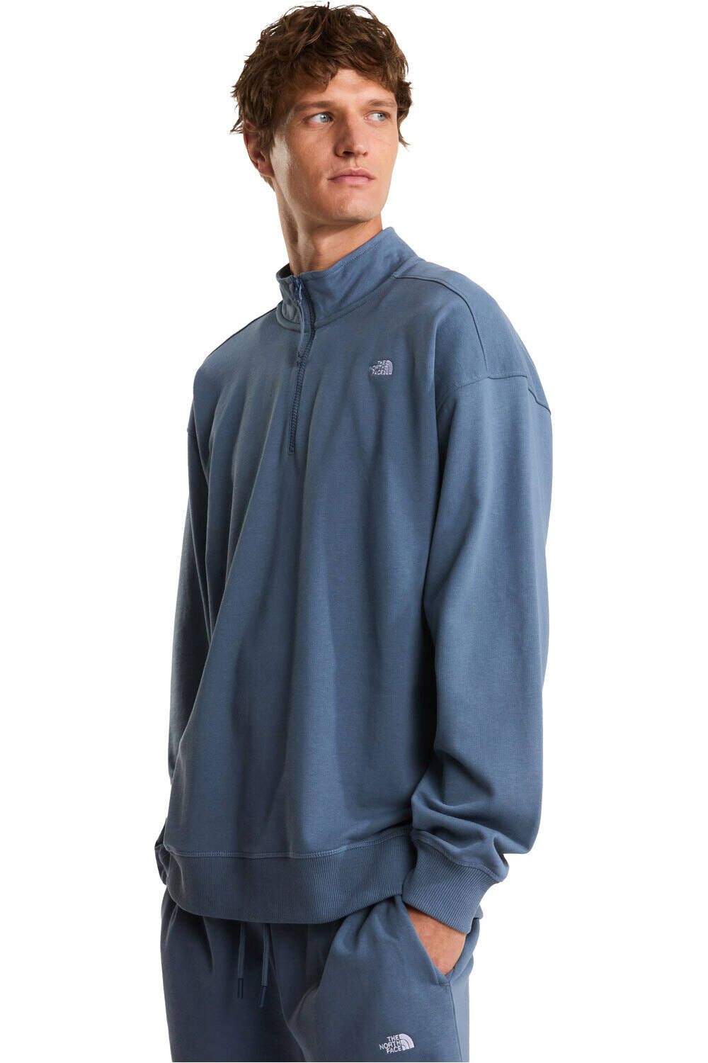 The North Face sudadera hombre U ESSENTIAL LIGHT RELAXED 1/4 ZIP CREW vista frontal