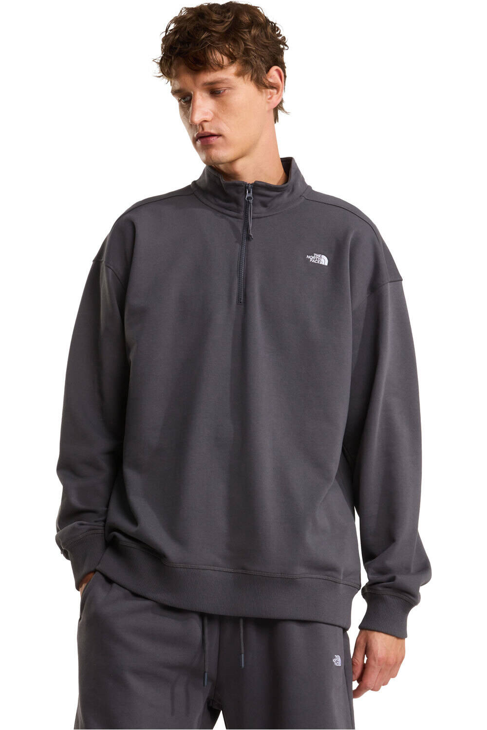 The North Face sudadera hombre U ESSENTIAL LIGHT RELAXED 1/4 ZIP CREW vista frontal