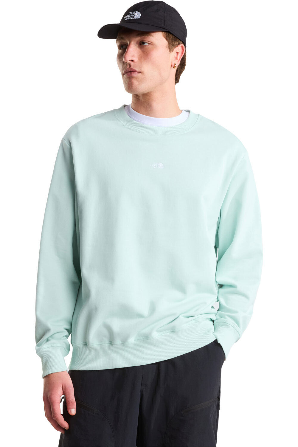 The North Face sudadera hombre U ESSENTIAL LIGHT RELAXED CREW vista frontal